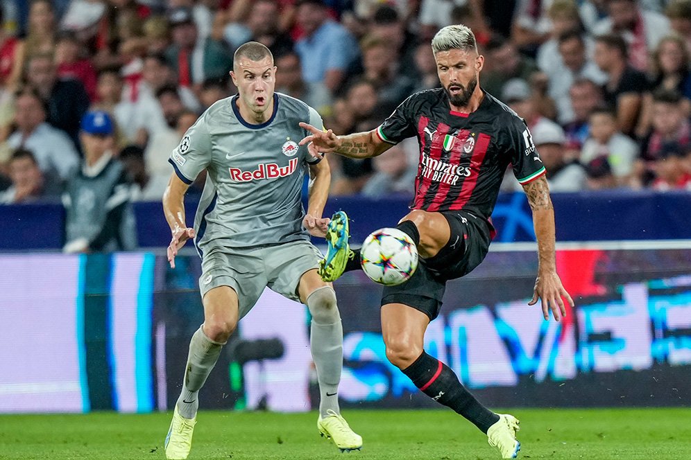 Hasil Salzburg vs AC Milan: Skor 1-1