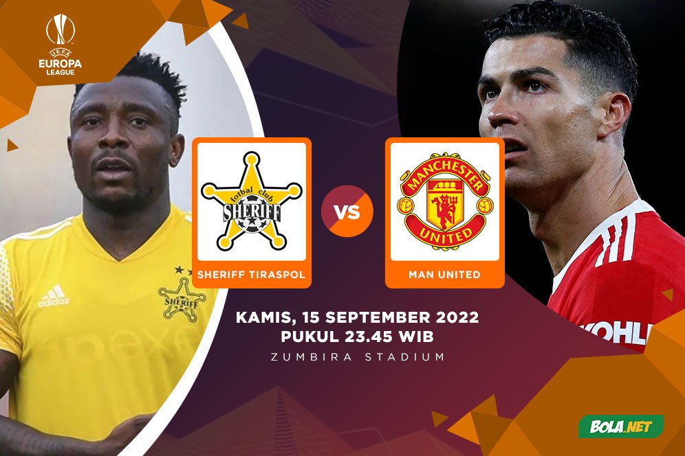 Prediksi Sheriff Tiraspol vs Manchester United 15 September 2022