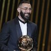 Karim Benzema Raih Ballon d'Or dengan Selisih 356 Poin, Hanya Kalah dari Ronaldo!