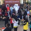 Maskot Piala Dunia 2022 La'eeb dan Marching Band FKPPI Banjarmasin Meriahkan CFD Menara Pandang Maskot Piala Dunia 2022 La'eeb dan Marching Band FKPPI Banjarmasin Meriahkan CFD Menara Pandang