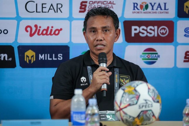 Pelatih Timnas Indonesia U-17, Bima Sakti. (c) Bola.net/Bagaskara Lazuardi