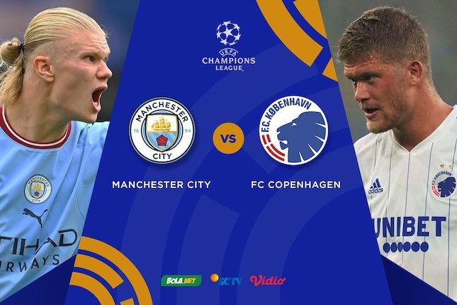 Jadwal dan Link Streaming Liga Champions di Vidio: Manchester City vs Copenhagen Hari Ini, 6 Oktober 2022