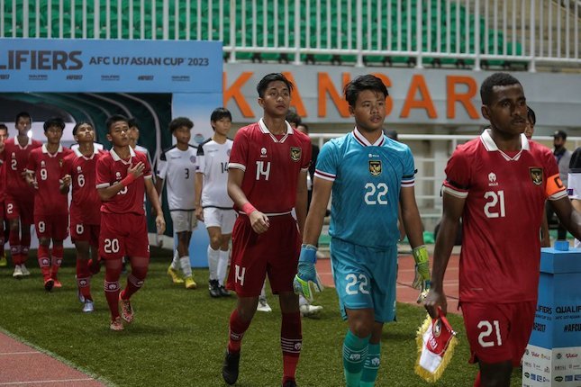 Timnas Indonesia U-17 di Kualifikasi Piala Asia U-17 2023 (c) Bola.net/Bagaskara Lazuardi