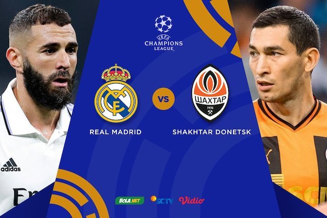 Liga Champions/UCL: Real Madrid vs Shakhtar Donetsk (c) Bola.net