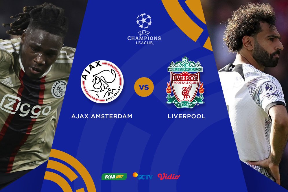 Live Streaming Liga Champions di Vidio: Ajax vs Liverpool Hari Ini, Kamis 27 Oktober 2022