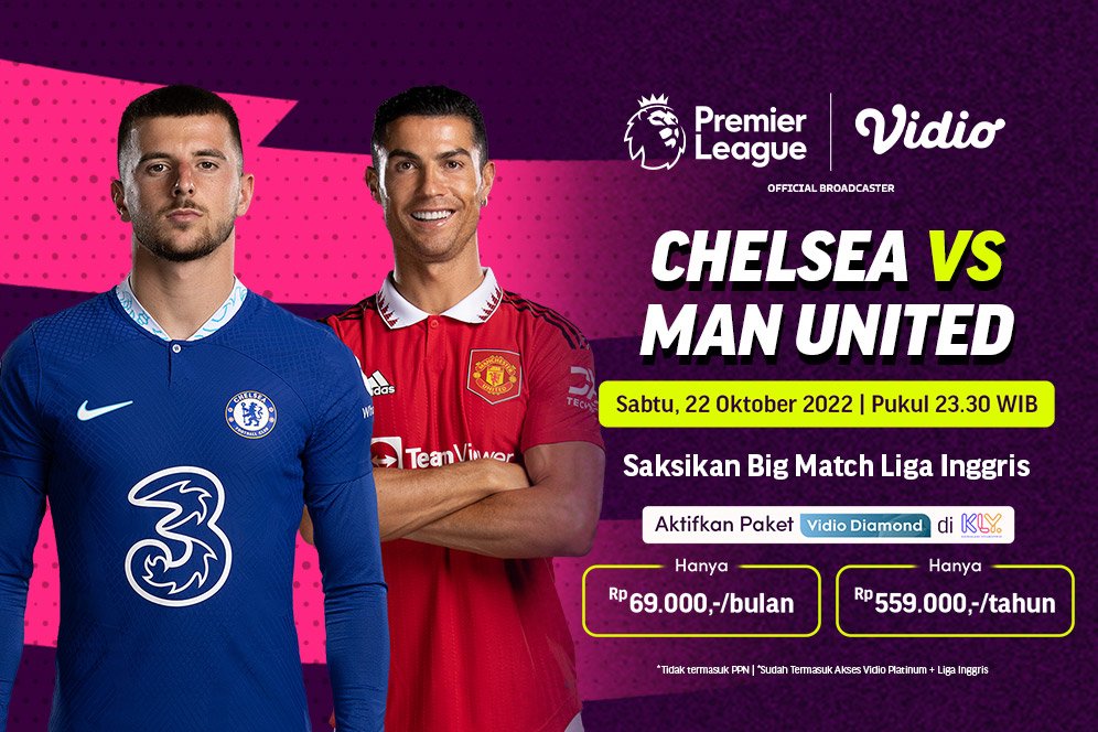 Jadwal Liga Inggris Akhir Pekan Ini: Ada Duel Chelsea vs Man Utd, Tayang di Vidio Jadwal Liga Inggris Akhir Pekan Ini: Ada Duel Chelsea vs Man Utd, Tayang di Vidio