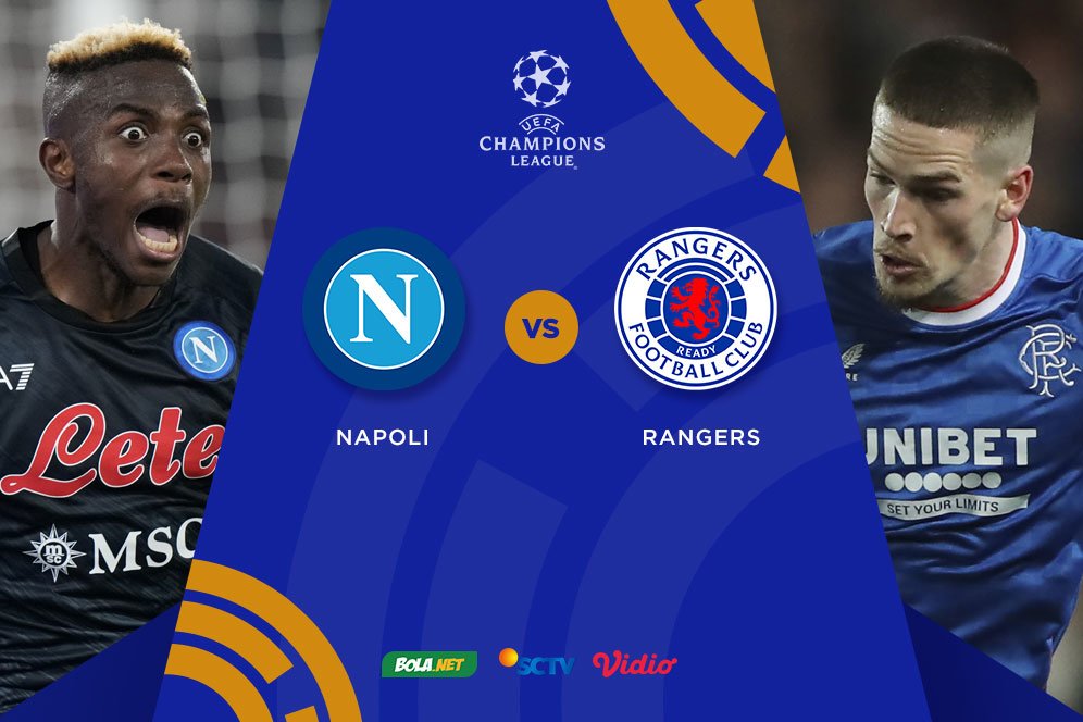 Link Streaming Liga Champions di Vidio: Napoli vs Rangers, 27 Oktober 2022