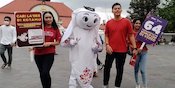 Asyik! Begini Keseruan La'eeb, Si Maskot Piala Dunia 2022 Saat Kunjungi Yogyakarta
