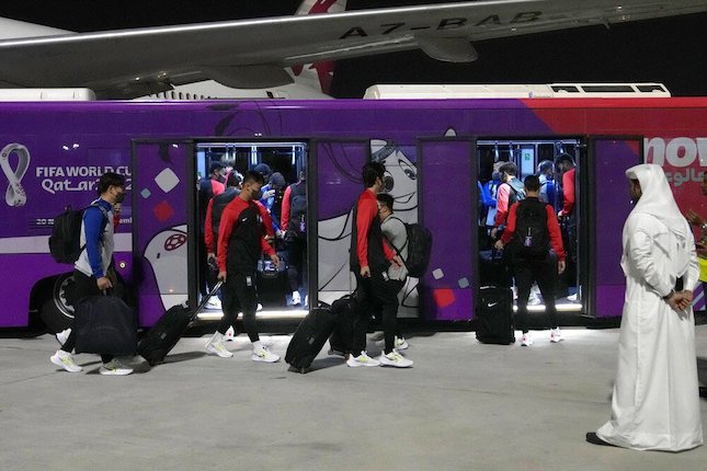 Piala Dunia 2022: Skuad Timnas Korea Selatan Tiba di Qatar Piala Dunia 2022: Skuad Timnas Korea Selatan Tiba di Qatar