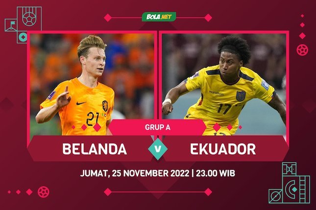 Piala Dunia 2022 Grup A: Belanda vs Ekuador (c) Bola.net