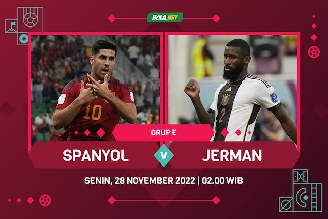 Link Streaming Piala Dunia 2022: Spanyol vs Jerman 28 November 2022
