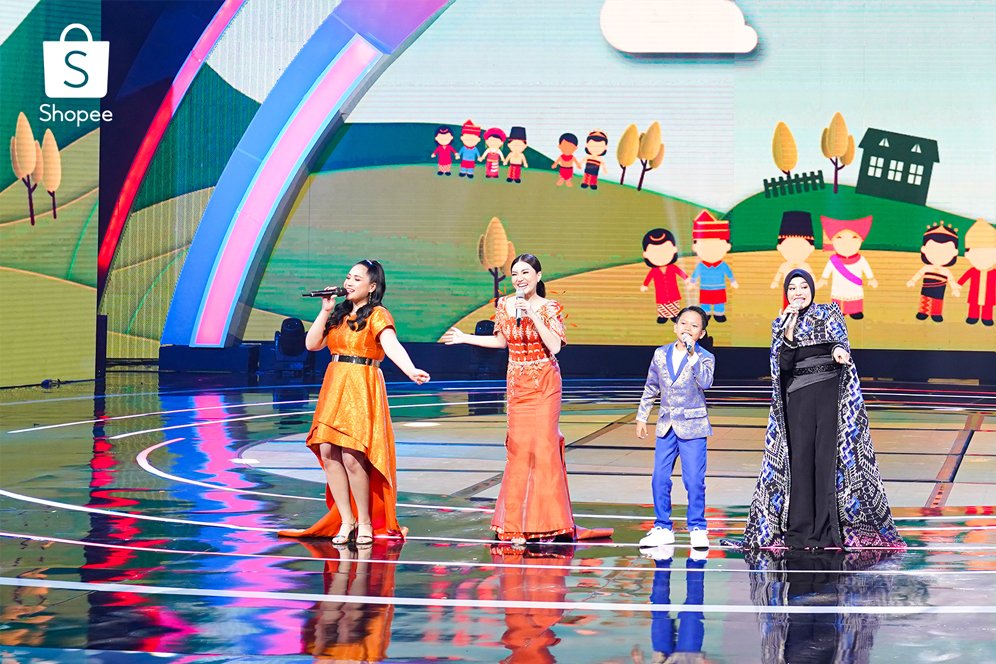 Deretan Bintang Tamu Nyanyikan Lagu Anak di Shopee 11.11 Big Sale TV Show