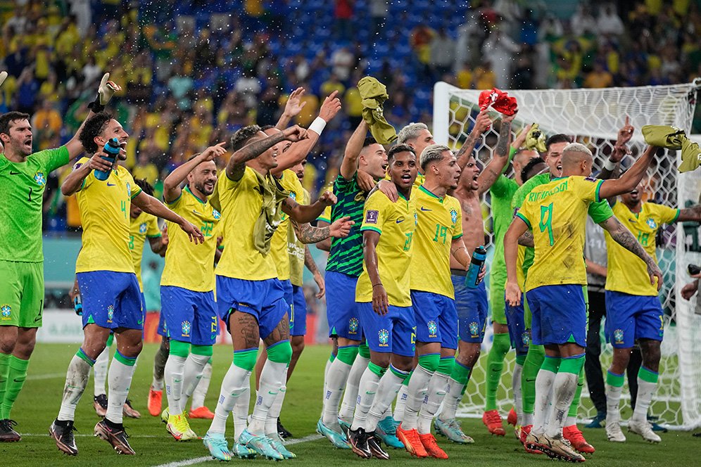 Apik di Fase Grup, Peluang Brasil Juarai Piala Dunia Meningkat