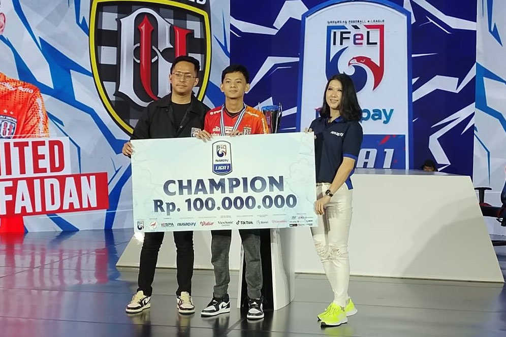 Rizky Faidan dari Bali United Juara IFeL Liga 1 2022 yang Disiarkan Vidio