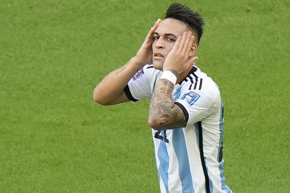 Striker Argentina Lautaro Martinez Gunakan Painkiller Agar Bisa Main di Piala Dunia 2022