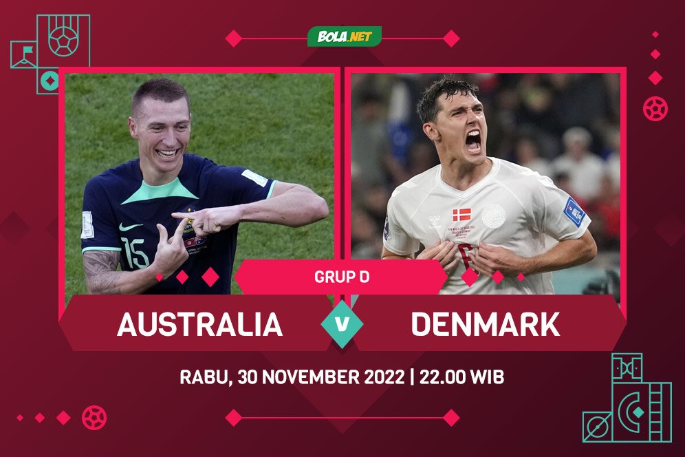 Prediksi Piala Dunia: Australia vs Denmark 30 November 2022
