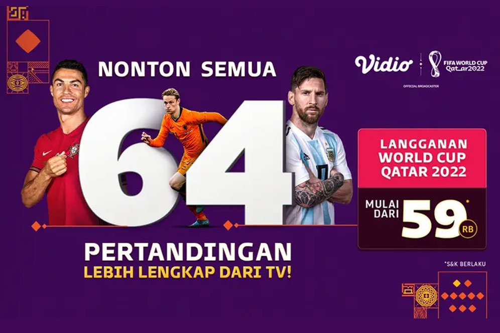 Ada 8 Laga Piala Dunia 2022 yang Hanya Tayang di Vidio, Jangan Cari di TV ya! Ada 8 Laga Piala Dunia 2022 yang Hanya Tayang di Vidio, Jangan Cari di TV ya!