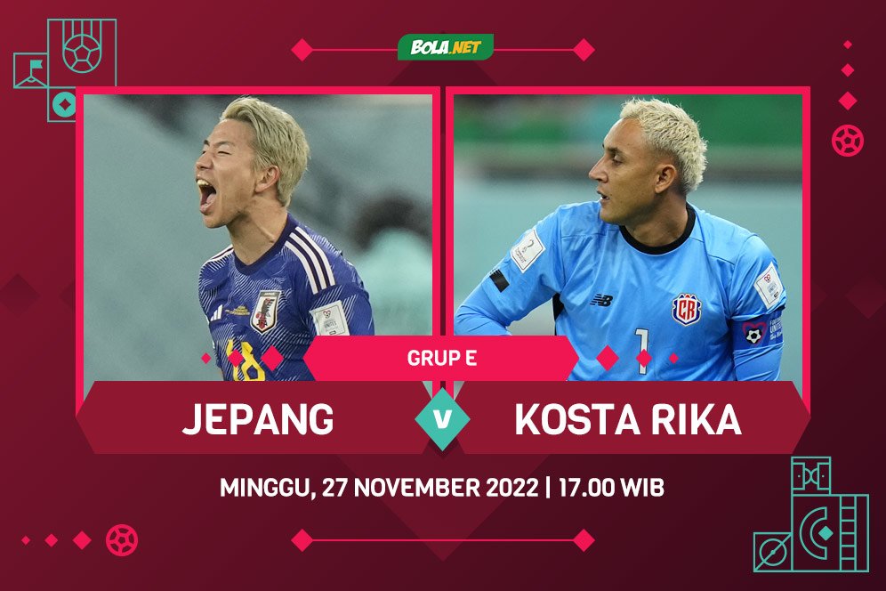 Link Streaming Piala Dunia 2022: Jepang vs Kosta Rika 27 November 2022