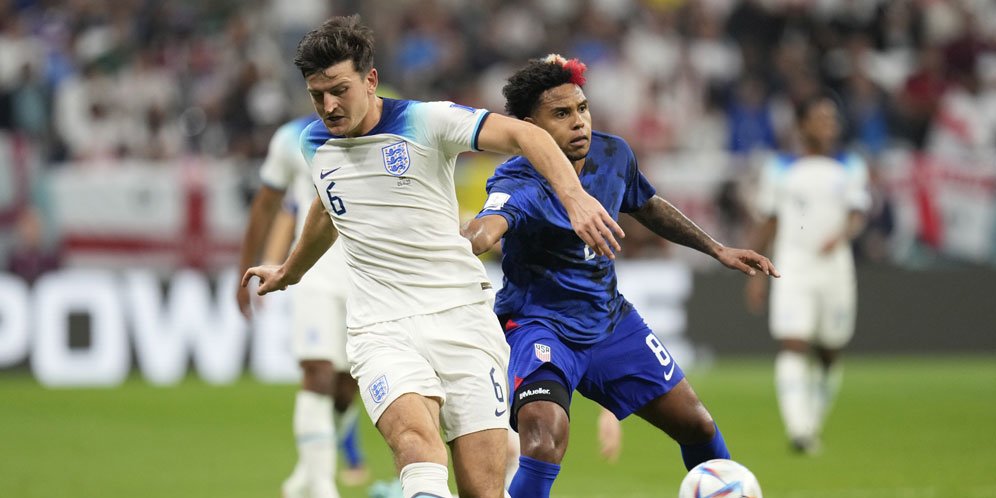 Momen-momen Menarik di Laga Amerika vs Inggris di Piala Dunia 2022: McKennie Kegocek Maguire, Minta Lap Dong