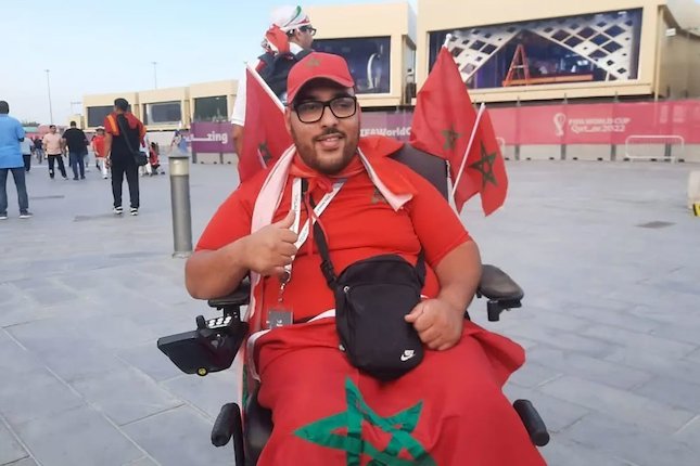 Kisah Fans Disabilitas Timnas Maroko, Puas Fasilitas Pendukung Piala Dunia 2022 Kisah Fans Disabilitas Timnas Maroko, Puas Fasilitas Pendukung Piala Dunia 2022