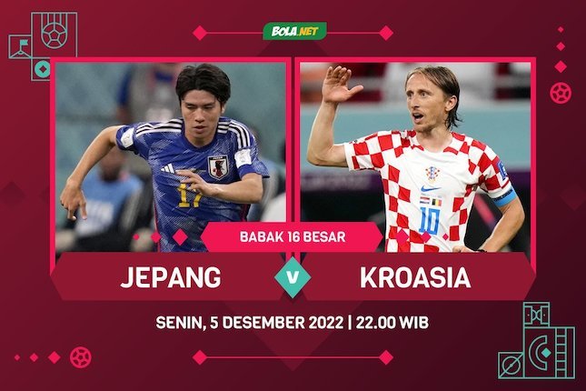 Link Live Streaming Piala Dunia 2022: Jepang vs Kroasia 5 Desember 2022 Link Live Streaming Piala Dunia 2022: Jepang vs Kroasia 5 Desember 2022