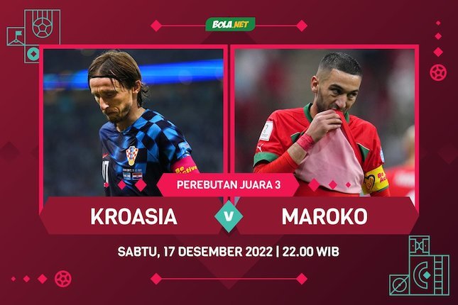 Link Live Streaming Piala Dunia 2022: Kroasia Vs Maroko 17 Desember ...