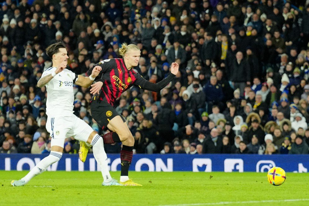 Borong 2 gol ke Gawang Leeds United, Erling Haaland Cetak Rekor Fantastis