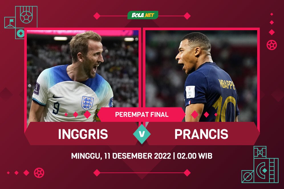 Prediksi Piala Dunia: Inggris vs Prancis 11 Desember 2022