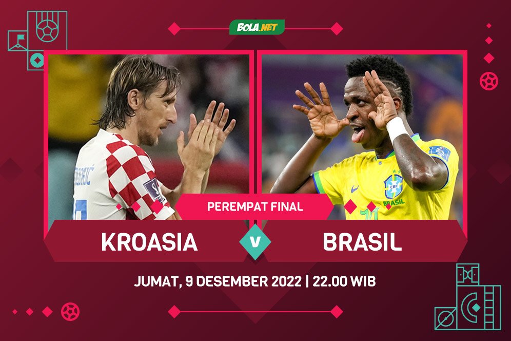 Prediksi Piala Dunia: Kroasia vs Brasil 9 Desember 2022