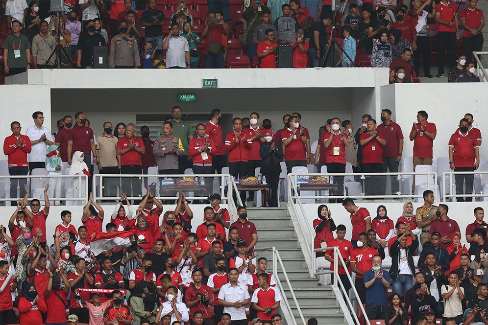 Shin Tae-yong: Terima Kasih Jokowi Sudah Dukung Timnas Indonesia Vs Kamboja di SUGBK