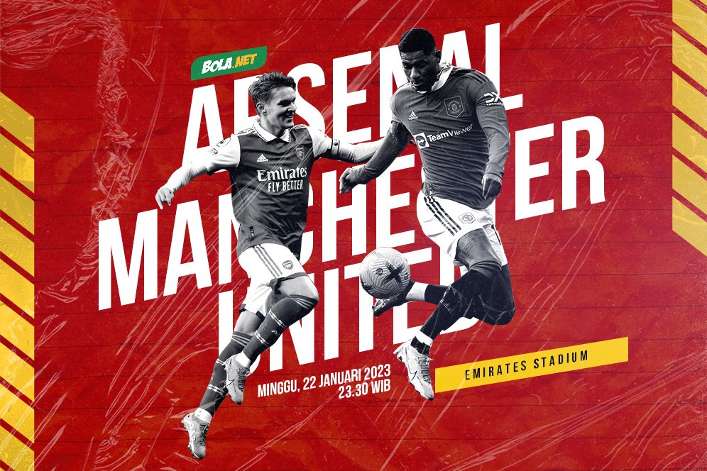 Prediksi Arsenal vs Manchester United 22 Januari 2023