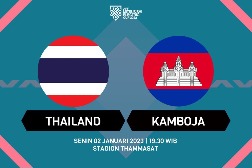 Jadwal dan Link Live Streaming Piala AFF 2022: Thailand vs Kamboja 2 Januari 2023