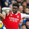 Aksi Bukayo Saka Saat Berhadapan dengan Everton