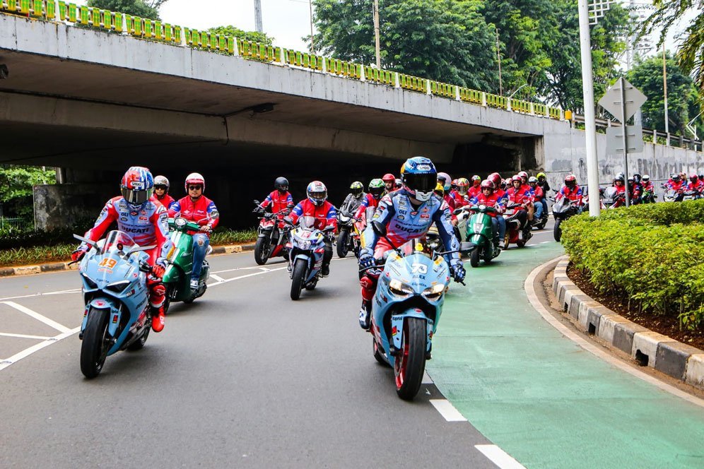 2 Pembalap Gresini Racing MotoGP Meriahkan Jakarta Meet & Ride 2023