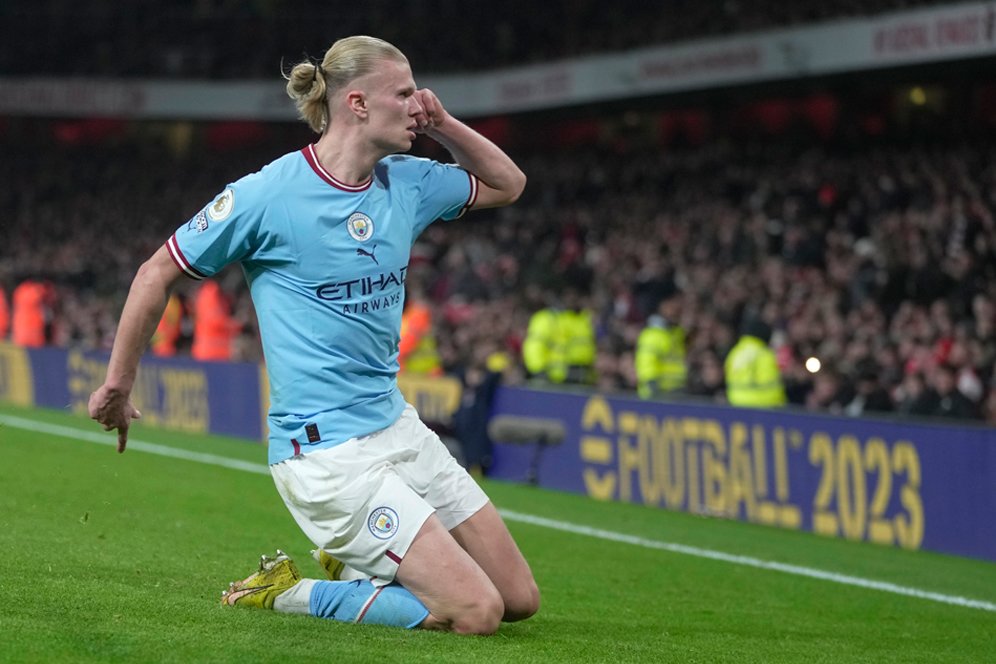 Kalahkan Arsenal, Erling Haaland Sebut Manchester City Memang Juaranya!