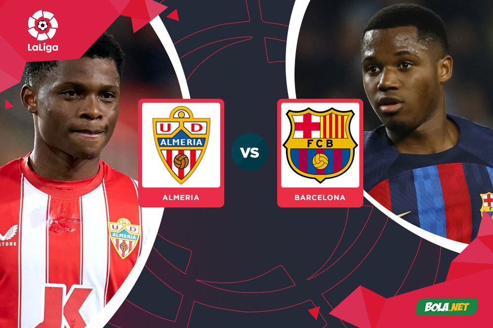 Live Streaming La Liga Almeria vs Barcelona di Vidio Hari ini, 27 Februari 2023