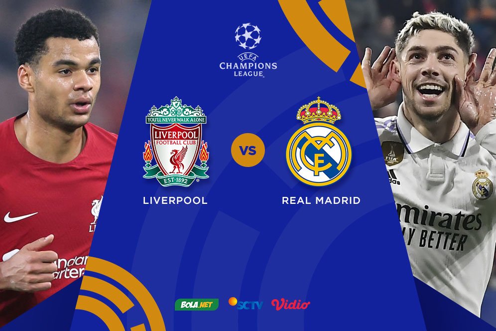 Jadwal Liga Champions: Liverpool vs Real Madrid, Rabu 22 Februari 2023 Jadwal Liga Champions: Liverpool vs Real Madrid, Rabu 22 Februari 2023