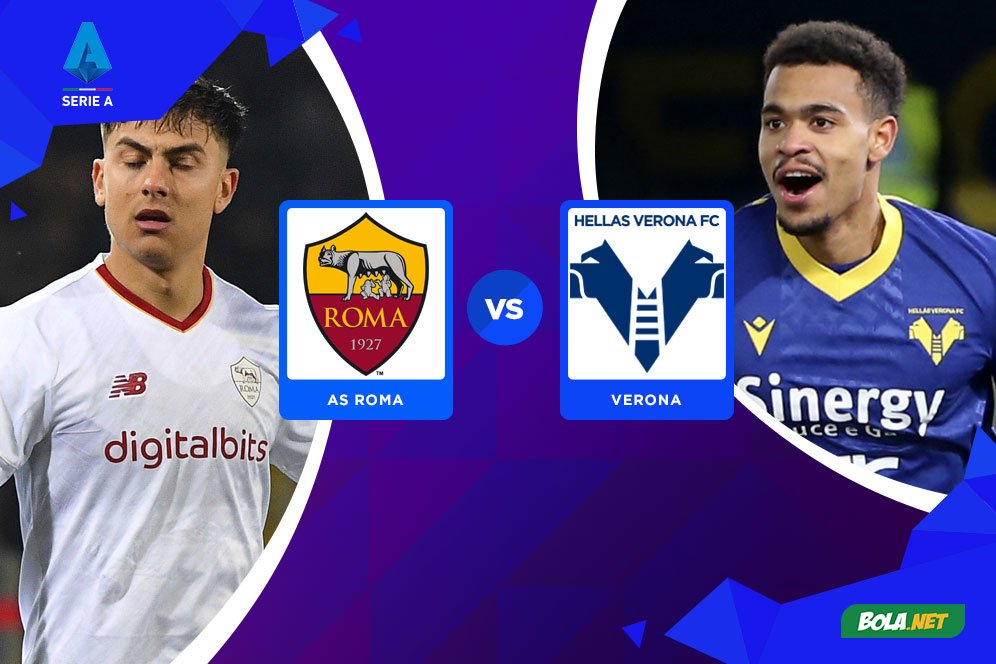 Prediksi AS Roma vs Hellas Verona 20 Februari 2023