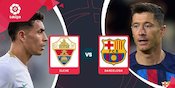 Link Nonton Live Streaming La Liga Elche vs Barcelona di beIN SPORTS dan Vidio