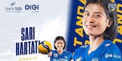 Potret Sari Hartati, Pevoli Cantik Bandung BJB Tandamata, Idola Pencinta Proliga 2023