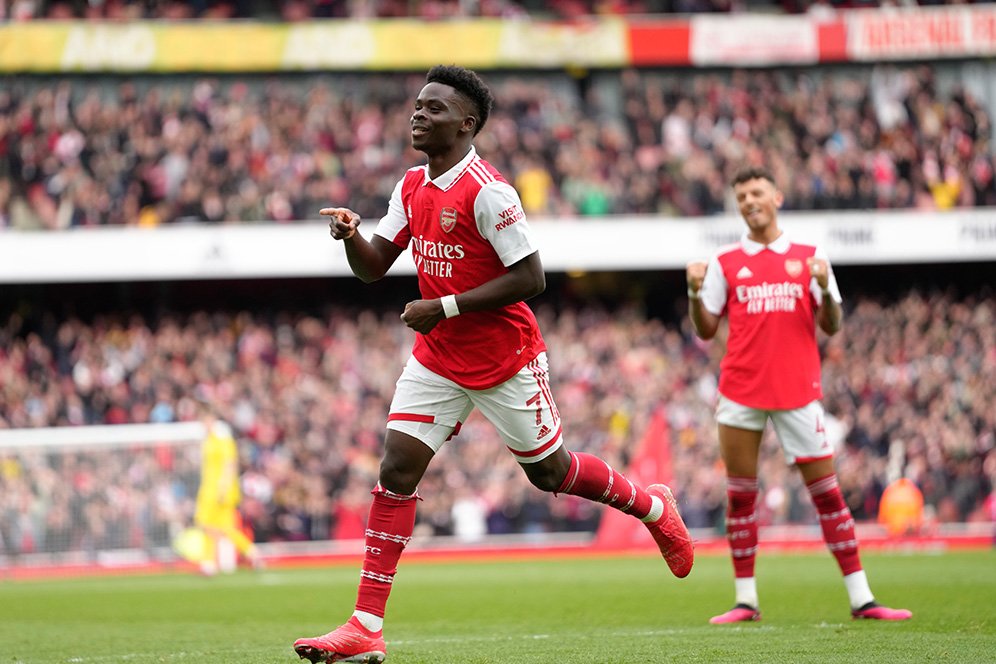 Bukayo Saka Bikin Pertahanan Crystal Palace Morat-Marit!