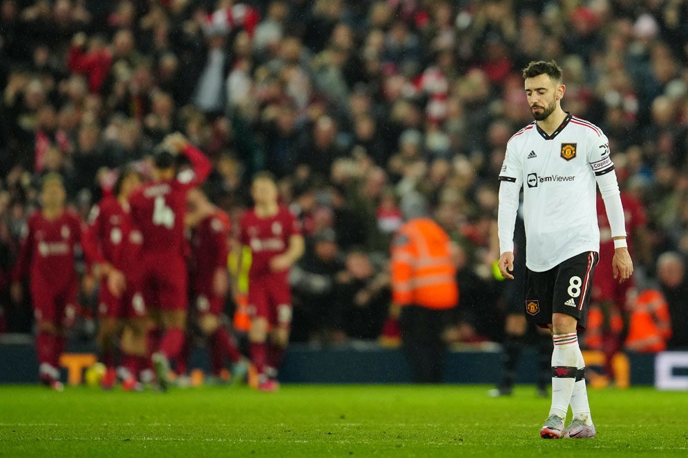 Bruno Fernandes Minta Diganti Saat MU Dibantai Liverpool 7-0, Benarkah?