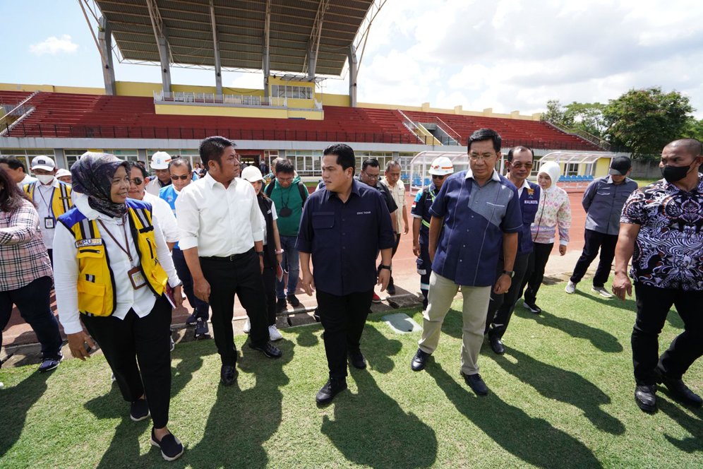 Cek Venue Piala Dunia U-20 2023 di Palembang, Erick Thohir: Ada Beberapa Catatan Harus Diperhatikan