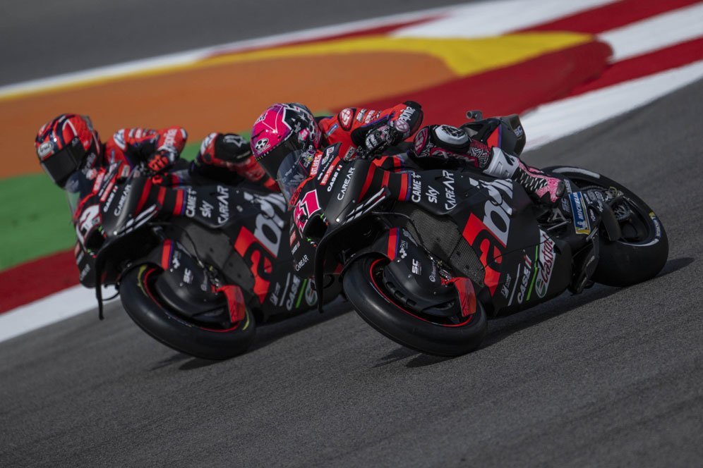 Hasil Latihan Kedua MotoGP Spanyol: Sempat Red Flag, Duet Aprilia Terdepan