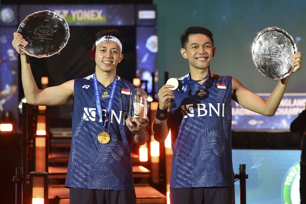 Tak Heboh Selebrasi Juara All England 2023, Fajar/Rian Cemaskan Cedera Mohammad Ahsan