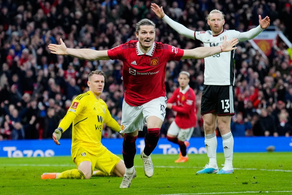 Hasil Manchester United vs Fulham: Skor 3-1