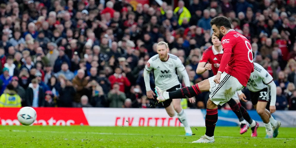 Man Of The Match Manchester United Vs Fulham: Bruno Fernandes - Bola.net