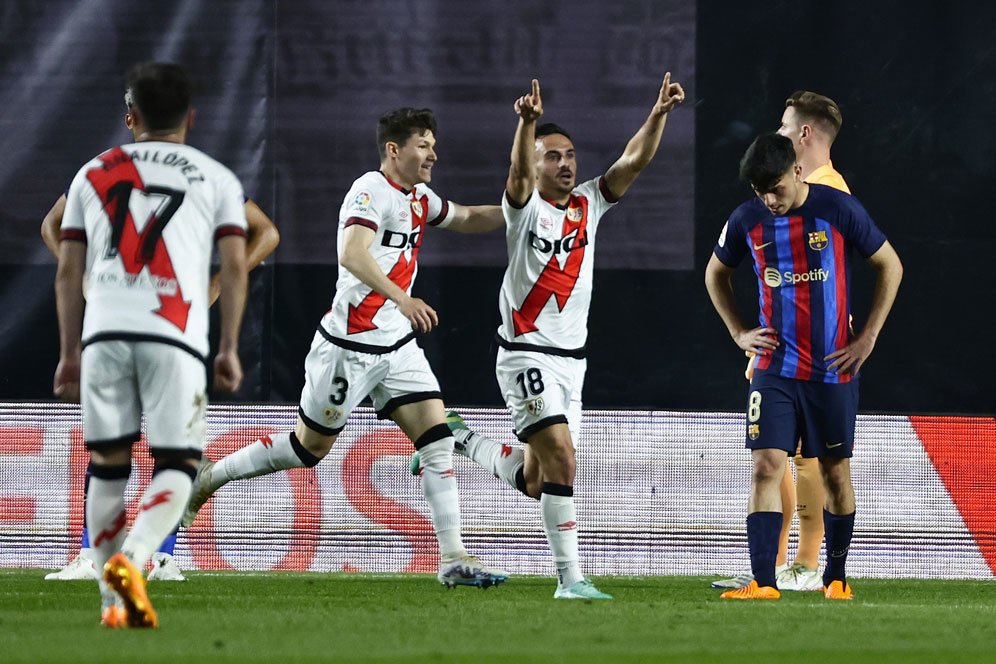 Hasil Rayo Vallecano vs Barcelona: Skor 2-1