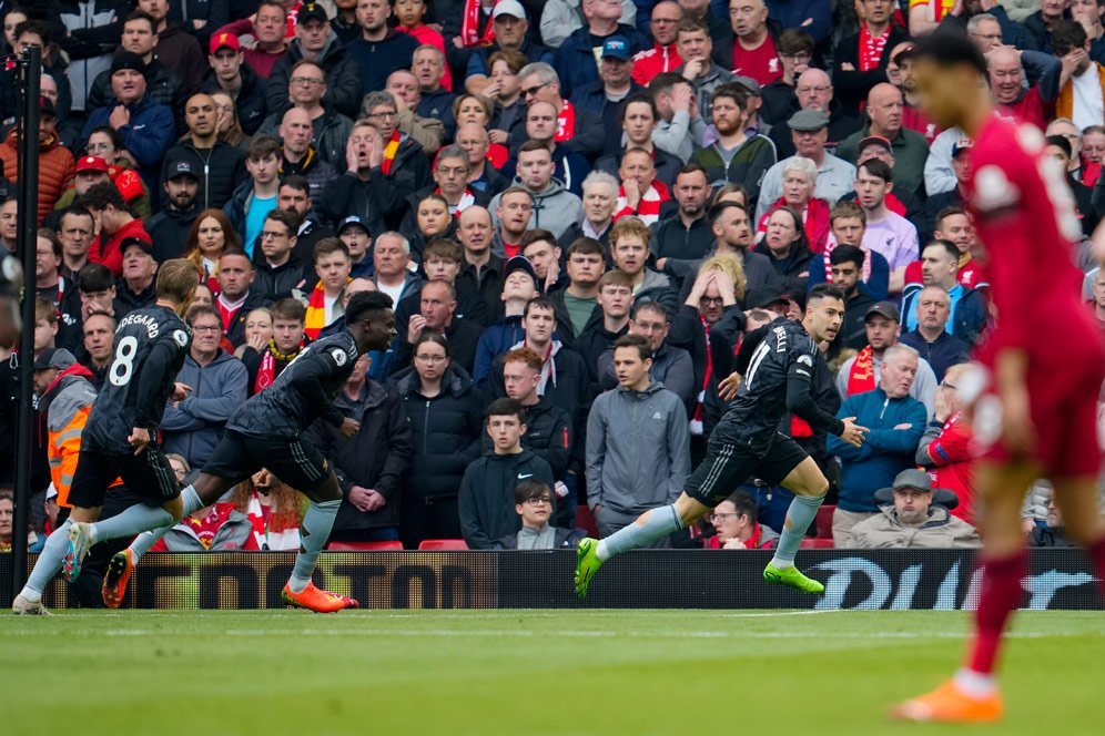 Rapor Pemain Arsenal Saat Main Imbang di Kandang Liverpool: Ramsdale Wow, Martinelli Top!