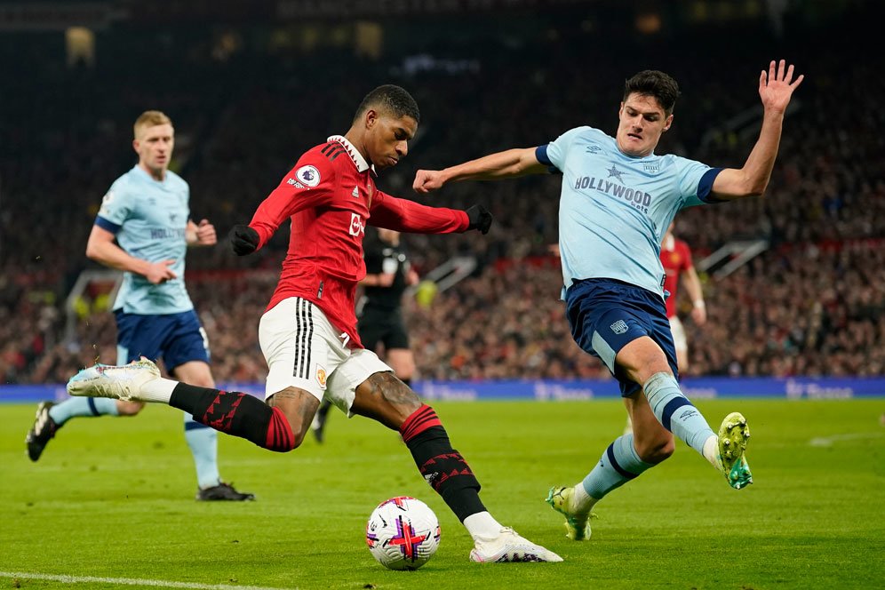 Aksi Marcus Rashford Saat MU Menang Tipis Lawan Brentford Aksi Marcus Rashford Saat MU Menang Tipis Lawan Brentford
